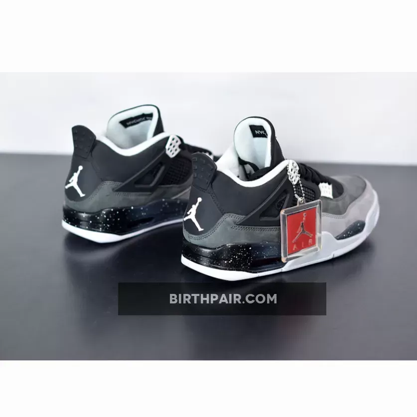 Air Jordan 4 Retro 'Fear Pack' Black/White-Cool Grey-Pure Platinum 626969-030 / Black And White Cool
