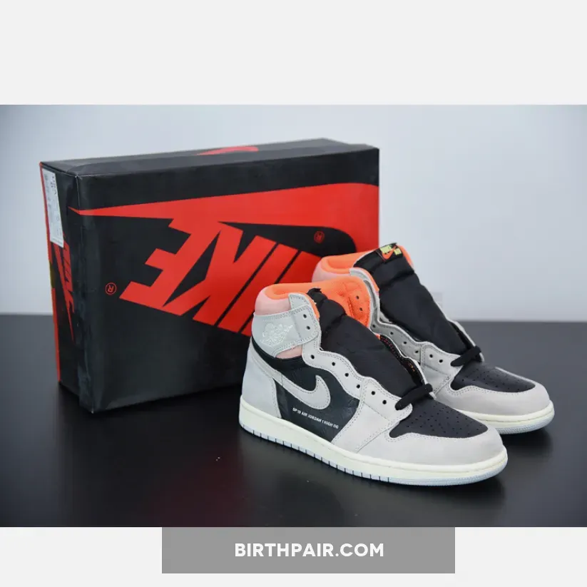 Air Jordan 1 Retro High OG Neutral Grey/Hyper Crimson Neutral Gray Jordan 4