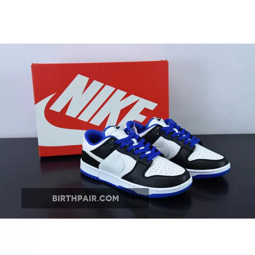 Nike Dunk Low White Black Racer Blue / dunks blue black
