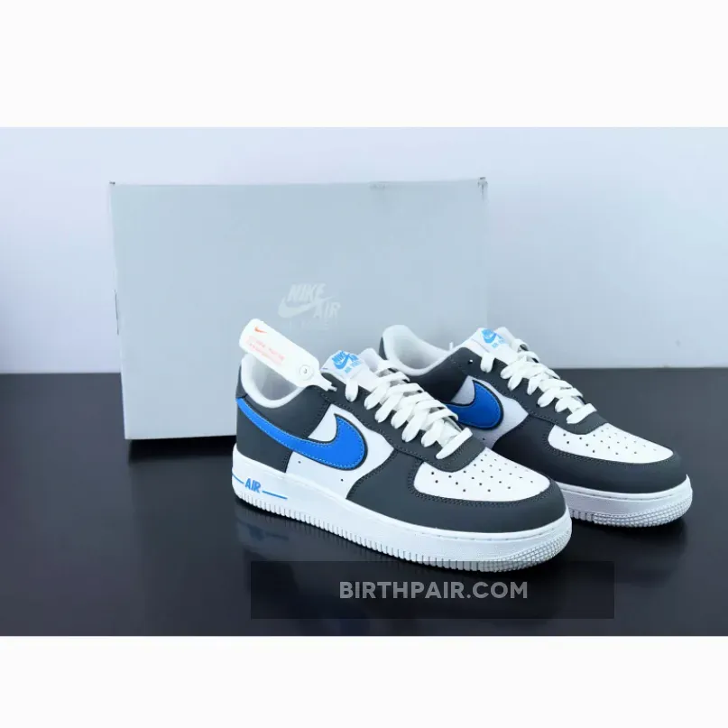 Nike Air Force 1 Low White Grey Blue FB3360-100 / air force 1 grey and blue