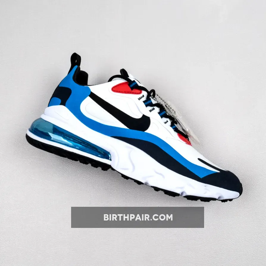 Nike Air Max 270 React White/Photo Blue-University Red DA2400-100 red white and blue air max 270