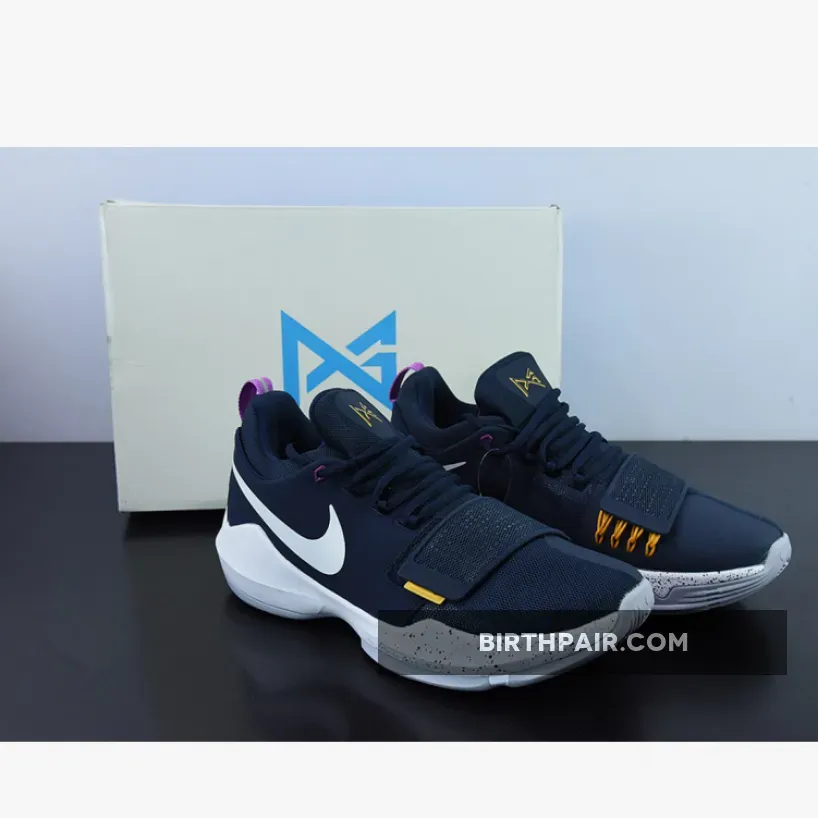 Nike PG 1 Ferocity Obsidian/University Gold-Hyper Violet-Wolf Grey