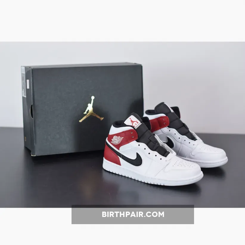 Jordan 1 Mid White Red Red White And Black Jordan 1 Chicago