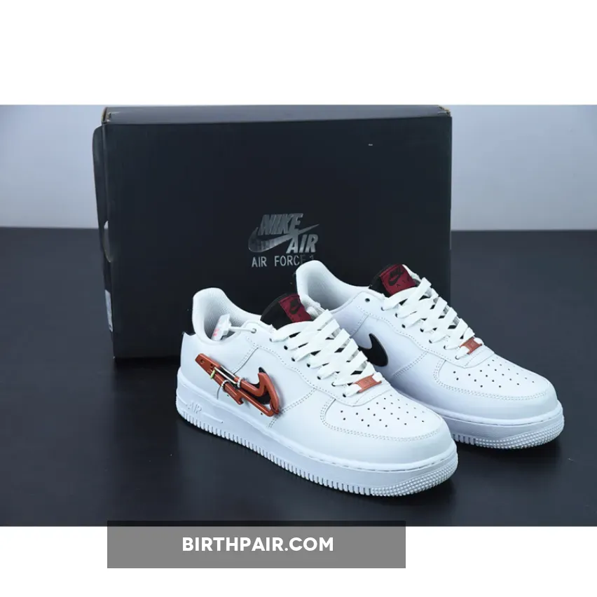 Nike Air Force 1 Low Carabiner Swoosh White DH7579-100 / air force 1 low carabiner swoosh red