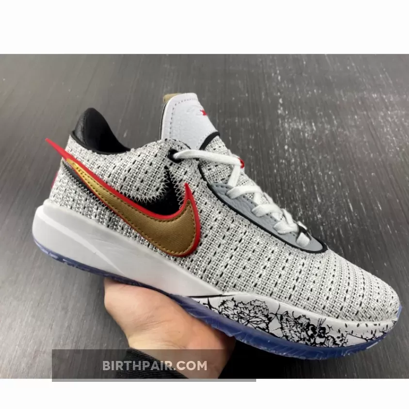 Lebron 20 The Debut / Nike LeBron 20 'The Debut' White/Metallic Gold-Black-University Red