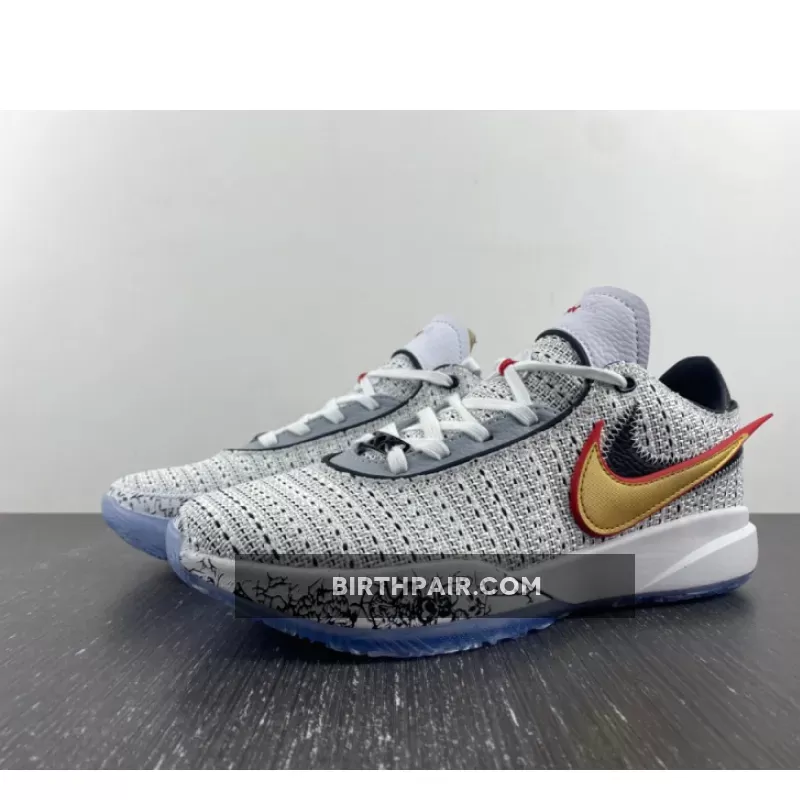 Lebron 20 The Debut / Nike LeBron 20 'The Debut' White/Metallic Gold-Black-University Red
