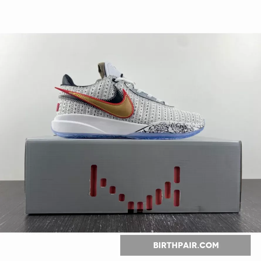 Lebron 20 The Debut / Nike LeBron 20 'The Debut' White/Metallic Gold-Black-University Red