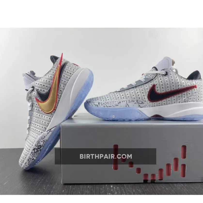 Lebron 20 The Debut / Nike LeBron 20 'The Debut' White/Metallic Gold-Black-University Red