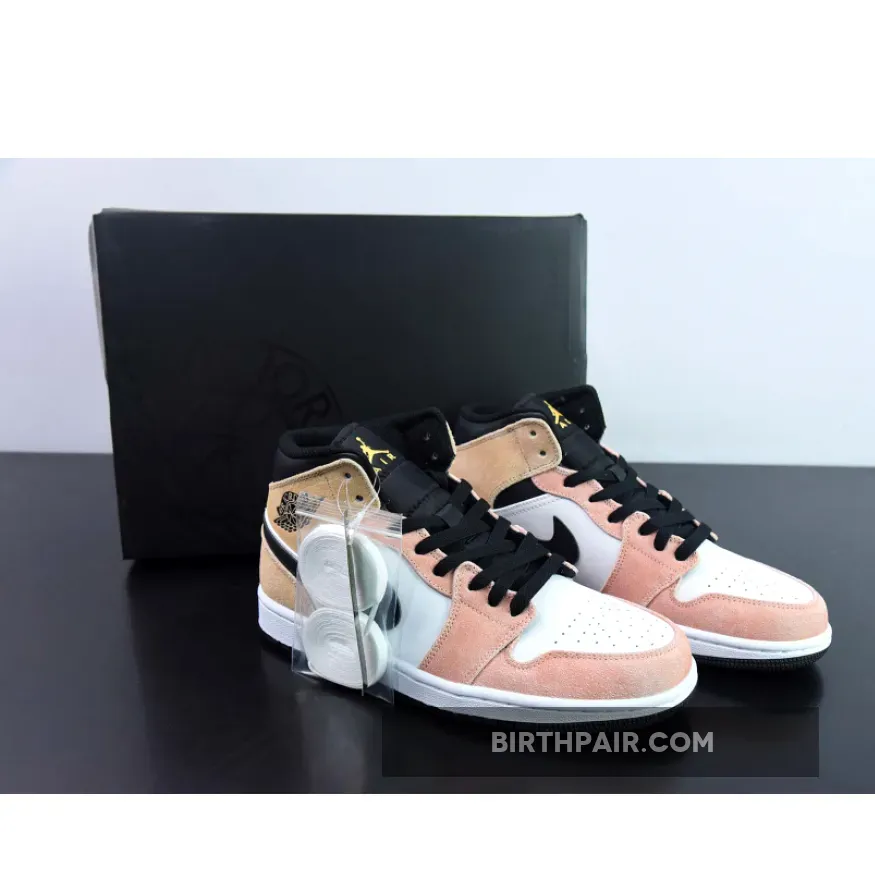 What Color Is Magic Ember / Air Jordan 1 Mid 'Flight Club' Magic Ember/Sundial-White-Black