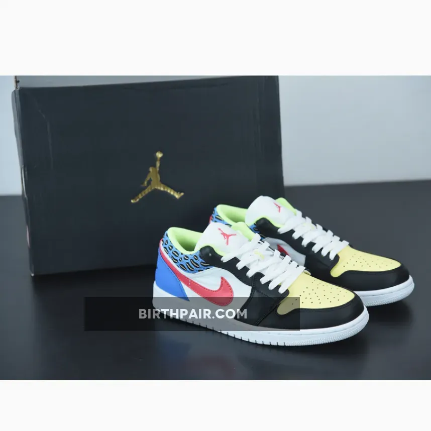 Jordan Air Force 1 Fusion Jordan 1 Low GS Black Light Fusion Red Blue DH5927-006