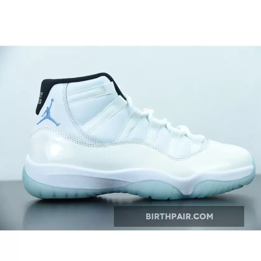 Air Jordan 11 Retro 'Legend Blue' 2014 Mens White/Legend Blue AJ11 Black, Jordan 11 All Blue