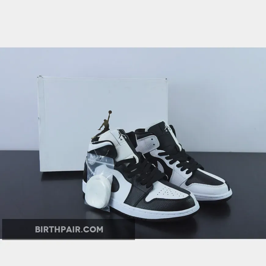 Jordans White Air Jordan 1 Mid 'Invert' White/Black