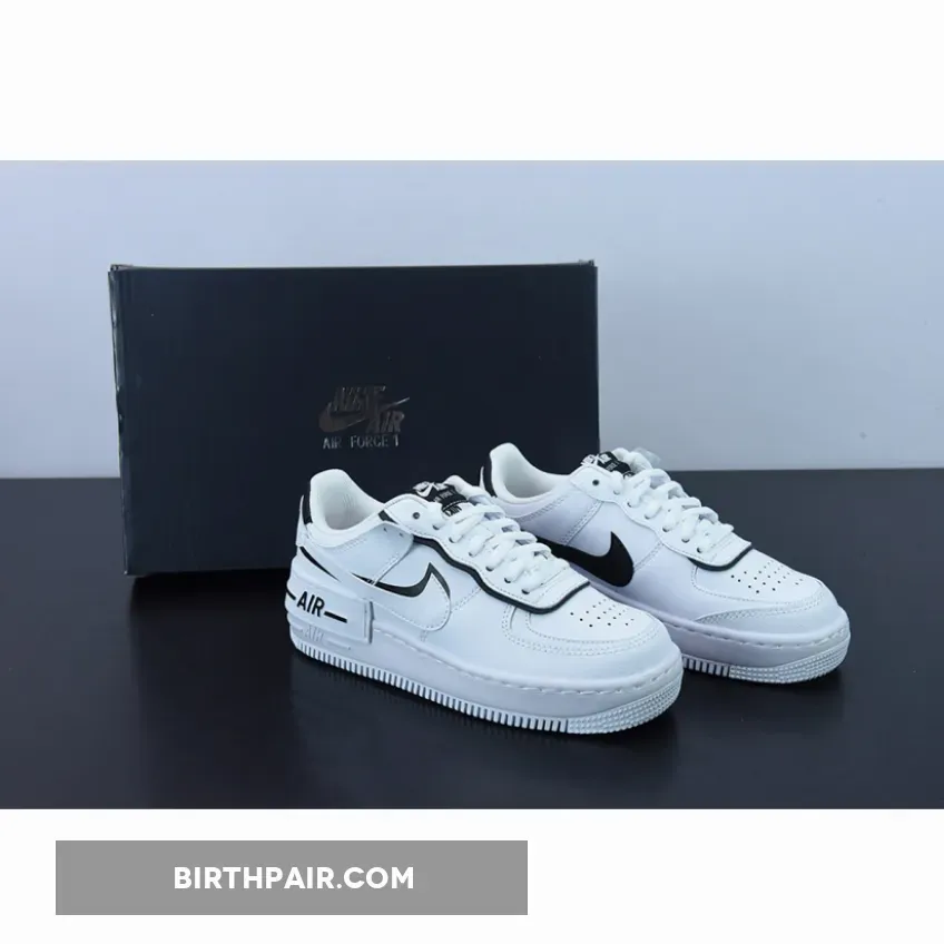 Nike Air Force 1 Shadow White Black CI0919-001 / nike air force ci0919