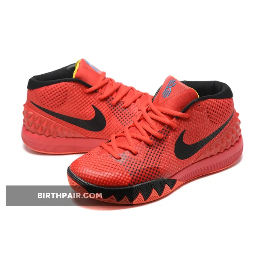 All Red Kyries / Nike Kyrie 1 'Deceptive Red' Bright Crimson/Black-University Red