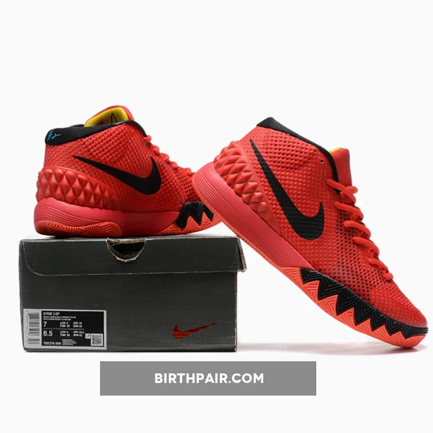 All Red Kyries / Nike Kyrie 1 'Deceptive Red' Bright Crimson/Black-University Red