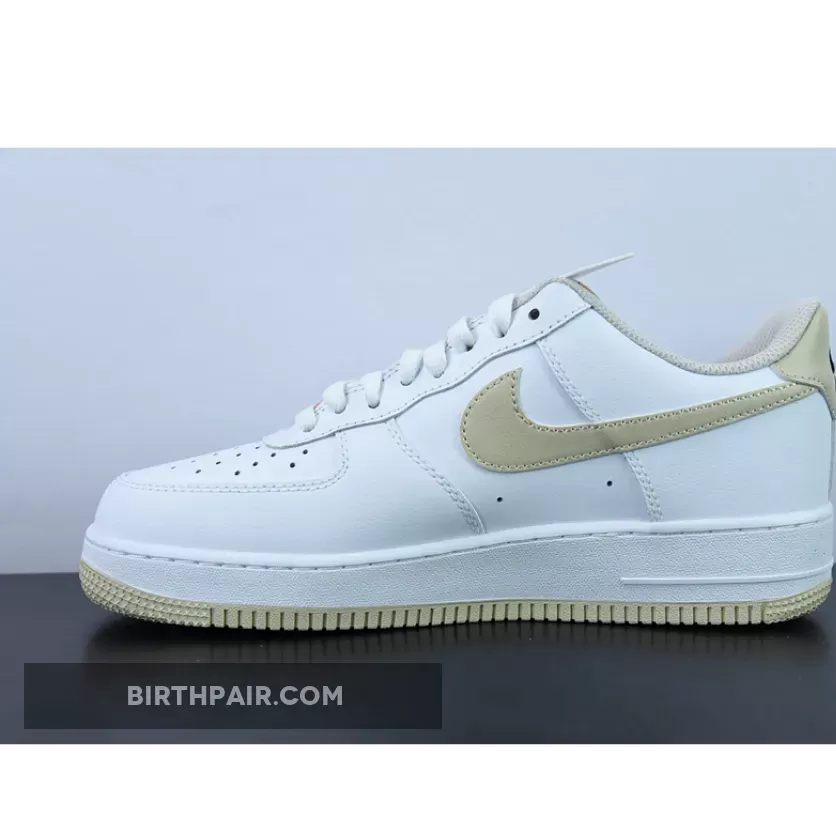 Nike Air Force 1 Low 07 Coconut Milk Rattan #Nike Air Force 1 Low White/Rattan-Team Orange-Coconut Milk