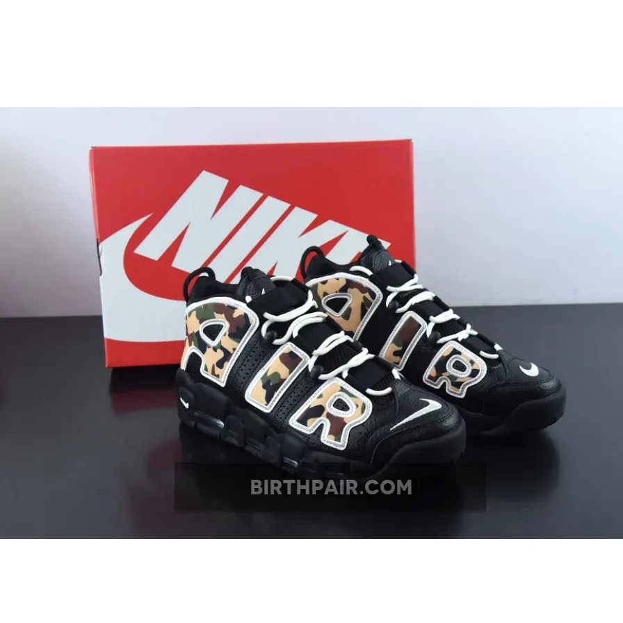 Nike Air More Uptempo QS Black/Sail-Light British Tan