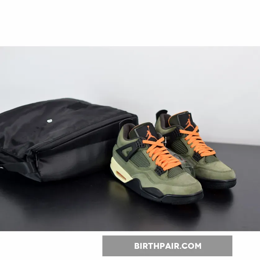 Jordan 4 Black And Orange Undefeated x Air Jordan 4 Olive Black Orange