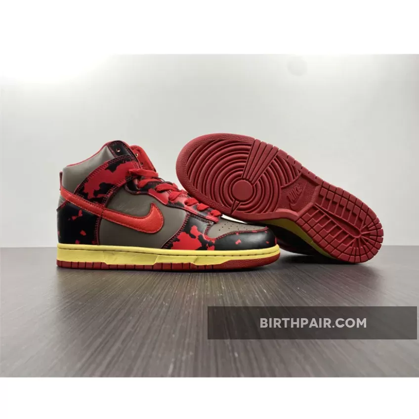 Nike Dunk High 1985 'Red Acid Wash' DD9404-600 / red acid wash dunk high