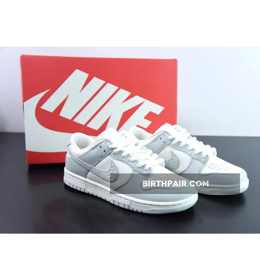 Nike Dunk Low Needlework Sail/Tawny-Metallic Silver FJ4553-133 Dunks Needlework