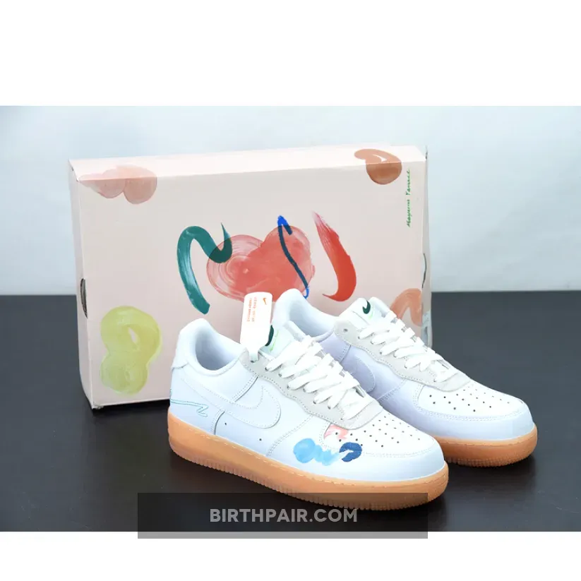 Nike Air Force Earth / Mayumi Yamase x Nike Air Force 1 Flyleather White