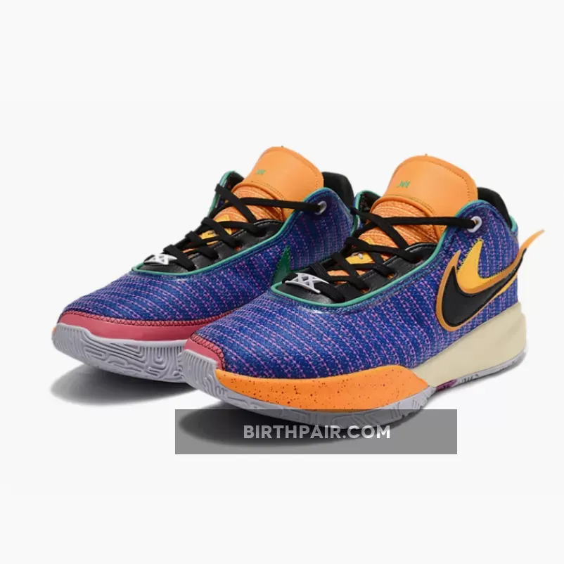 Nike Mens Lebron 20 Shoes In Purple Nike LeBron 20 Racer Blue/Black-Vivid Purple