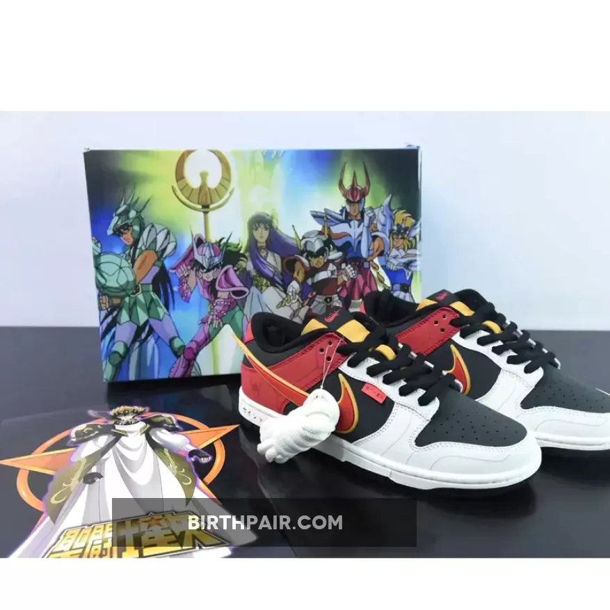 Saint Seiya X Nike Dunk Low Custom Red Black White Online