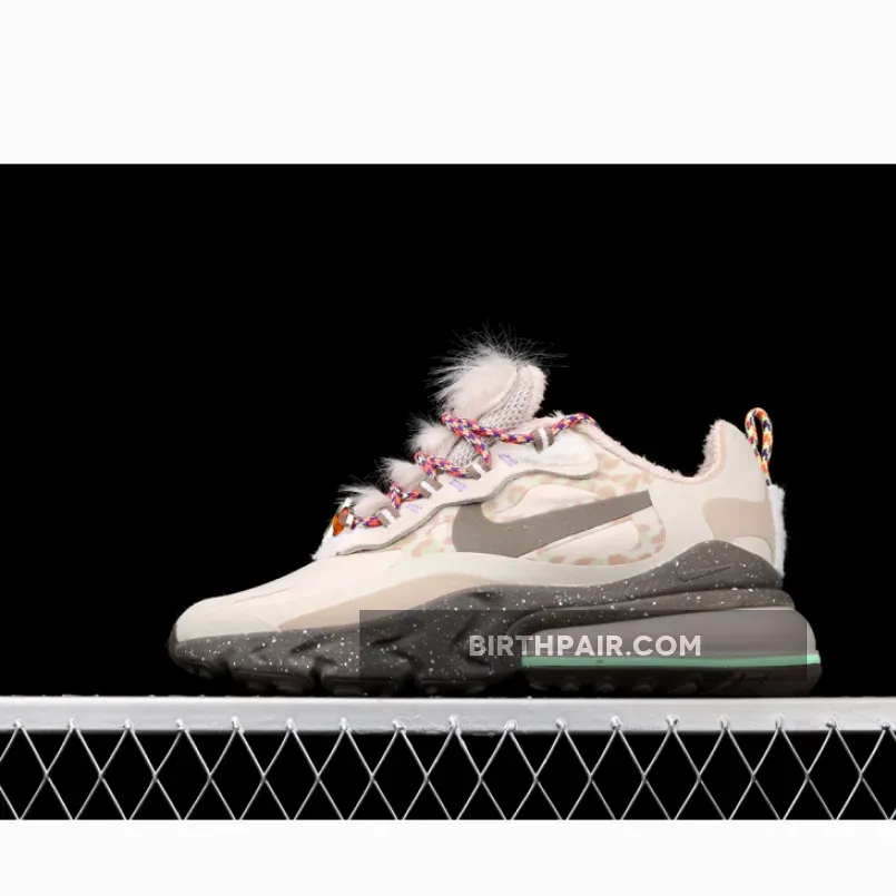 Nike Air Max 270 React Light Tan Baroque Brown DC3277-181 #nike air max 270 tan