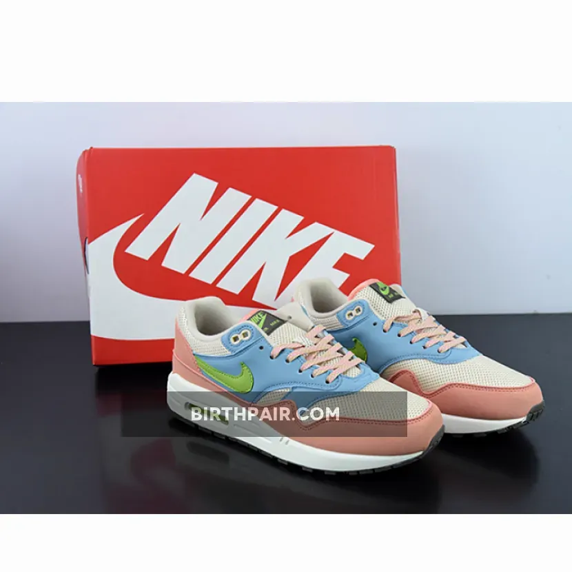 Nike Air Max 1 Light Madder Root/Vivid Green-Rattan