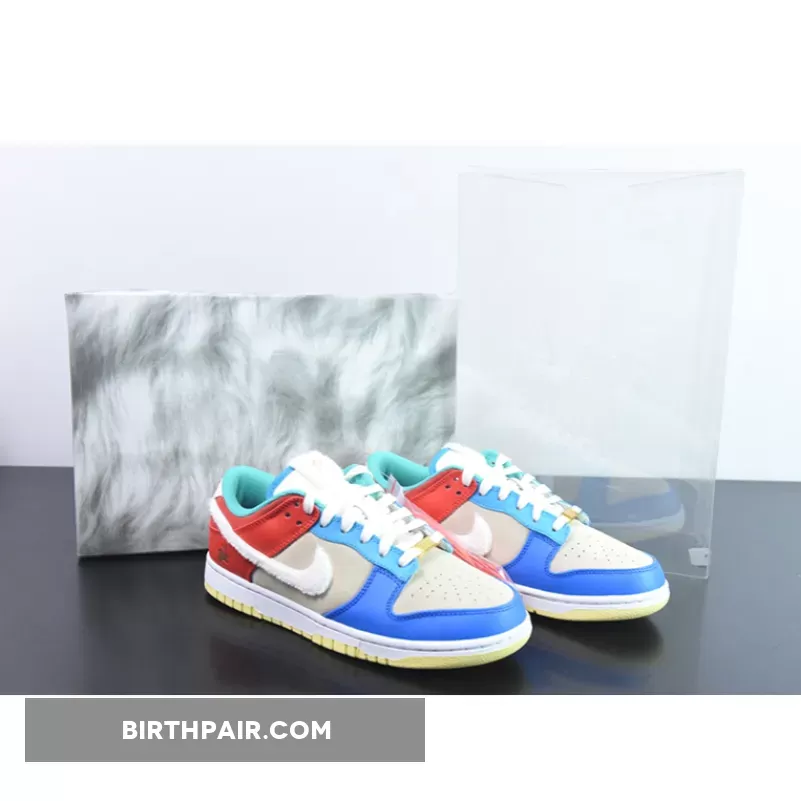 Nike Dunk Low 'Year of the Rabbit' Cream/Blue/Orange FD4203-111 / nike dunk rabbit
