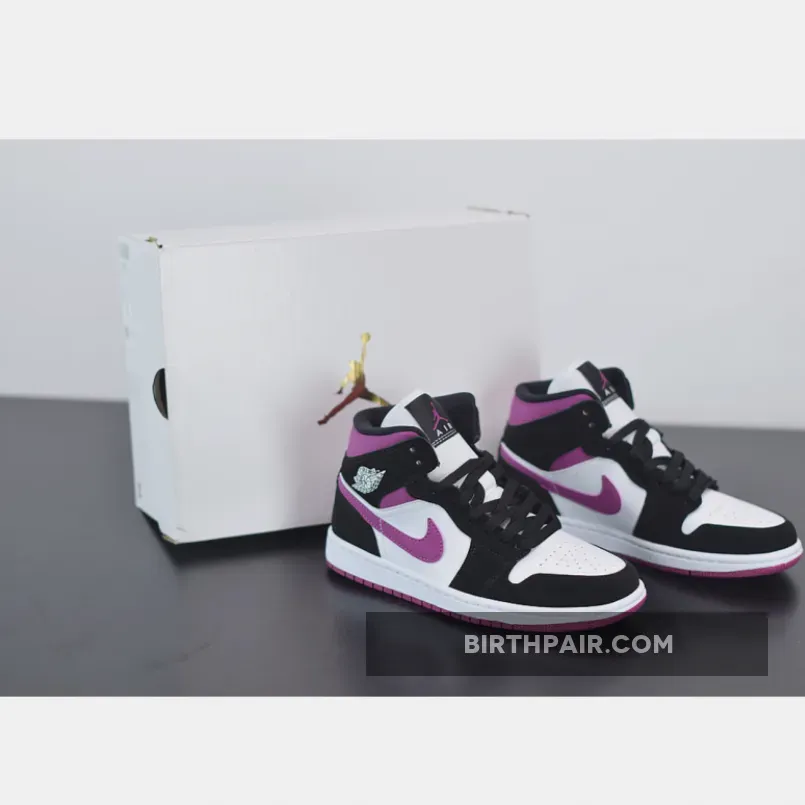 Jordan 1 Mid Cactus Flower BQ6472-005 #air jordan 1 mid magenta