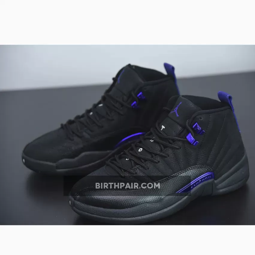 Air Jordan 12 Purple / Air Jordan 12 'Dark Concord' AJ12 Black/Black
