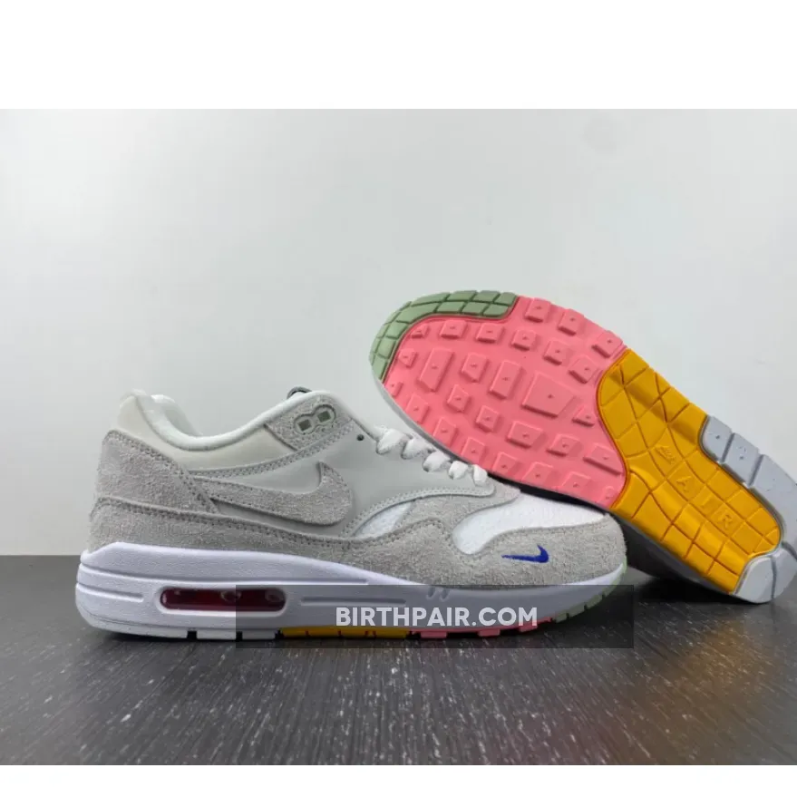 Max Winter Nike Air Max 1 'Pom Pom Polka Dot' White Grey