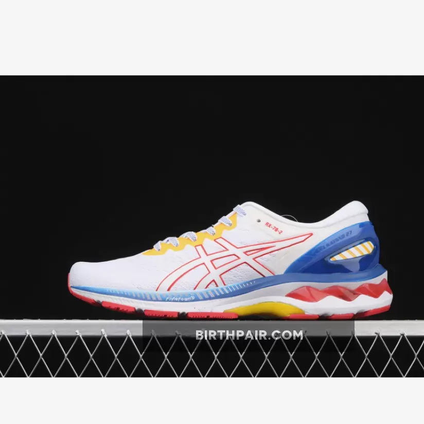 Gundam x Asics Men’s GEL-KAYANO 27 Running Shoes White Multi-Color