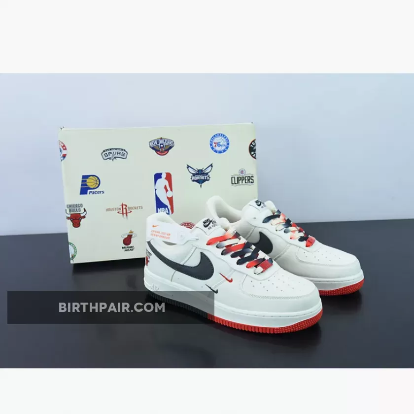 Nike Air Force 1 Low 'Chicago Bulls' White Red Black 1675868078 - Red Black Air Force