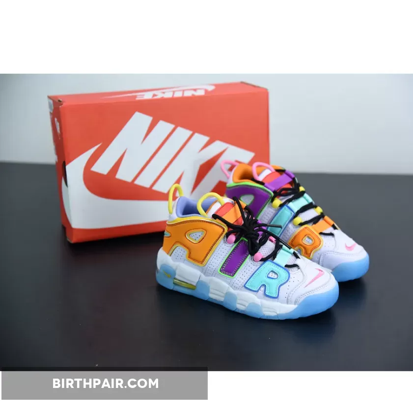 Nike Air More Uptempo Barely Grape/Opti Yellow/Vivid Purple/Orange Peel - nike uptempo youth