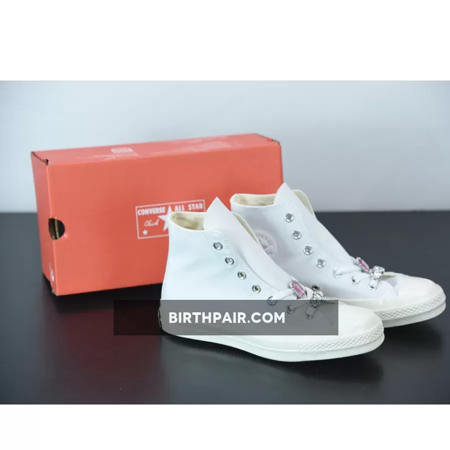 Converse Chuck 70 Hi Taylor White Pink 170621C Online Sale