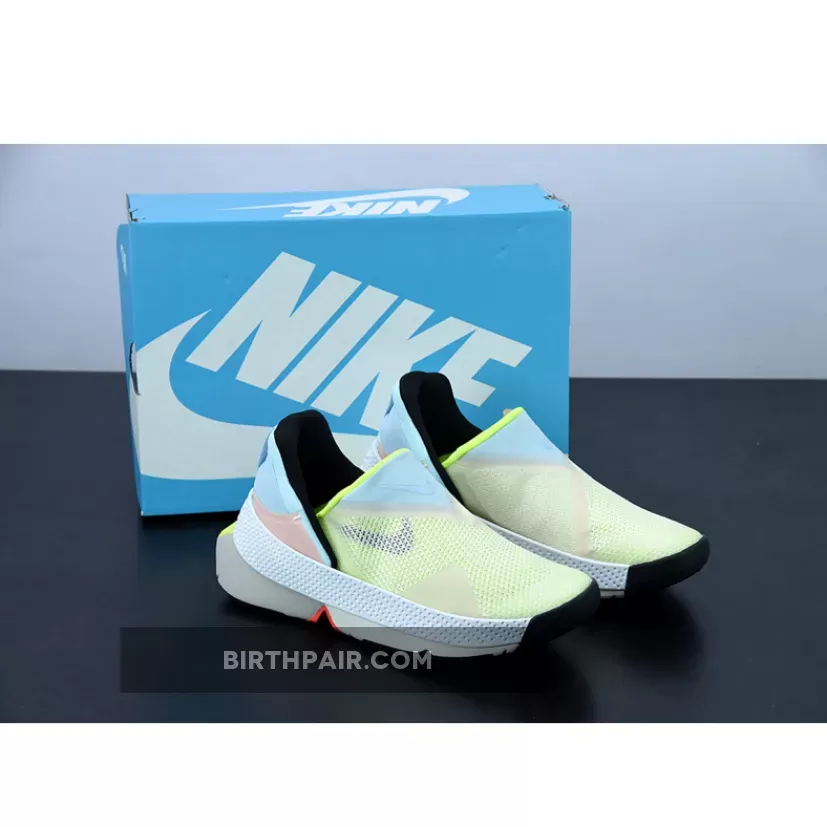 Nike Go FlyEase White/Celestine Blue-Volt CW5883-100 / Nike Go Flyease Size 13
