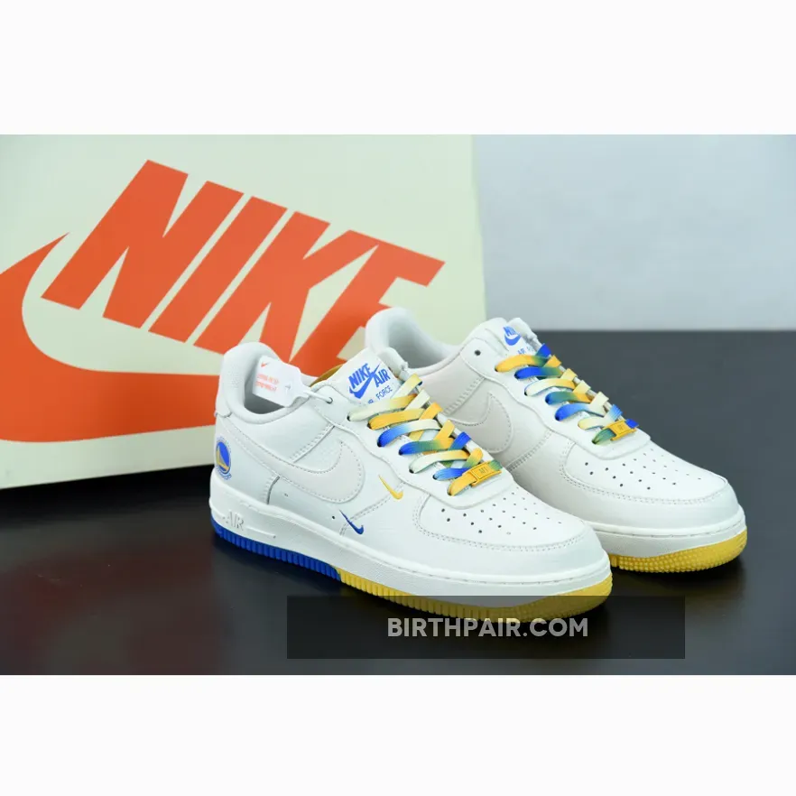Nike Air Force 1 Low 'Warriors' Yellow And Blue Air Force 1
