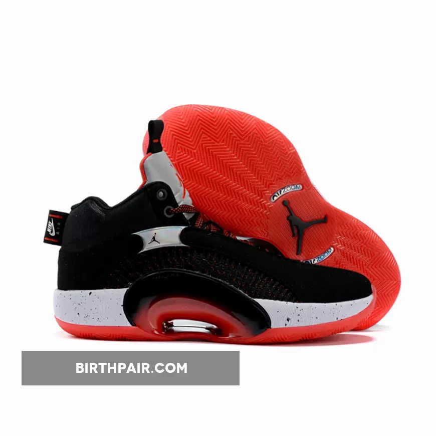Air Jordan 35 Bred Black/Fire Red-Reflective Silver CQ4227-030