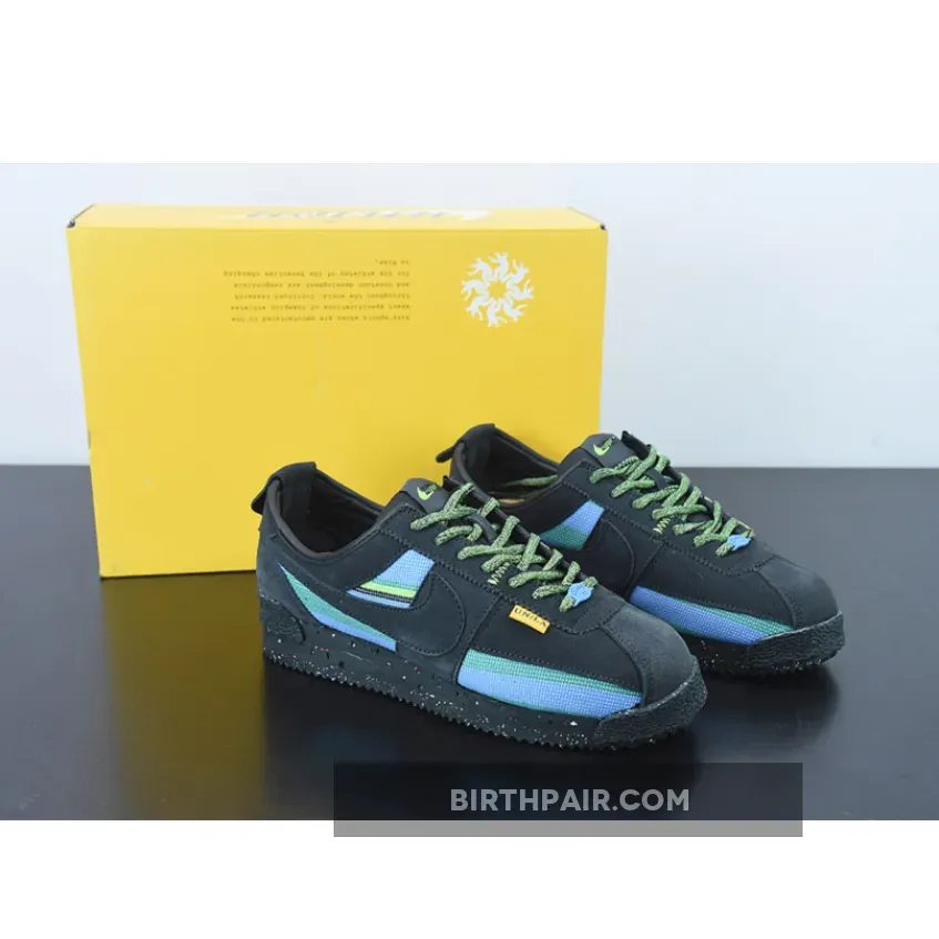 Union X Nike Cortez Black/Blue-Green / Union Cortez Off Noir