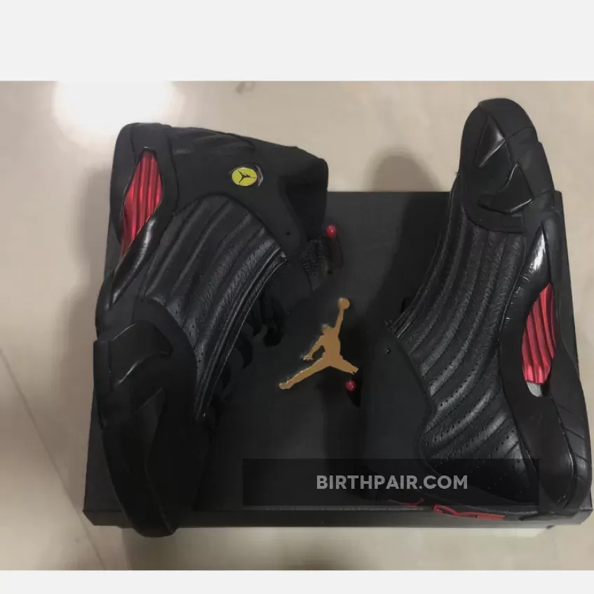 The Last Shot Jordan / Air Jordan 14 Retro 'Last Shot' AJ14 BLACK/VARSITY RED