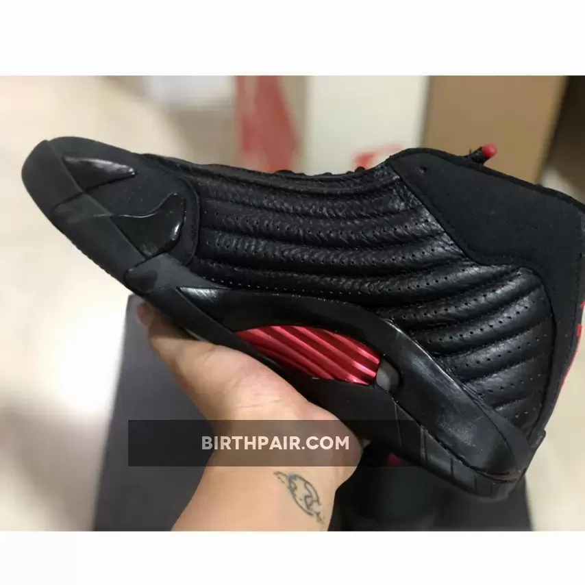 The Last Shot Jordan / Air Jordan 14 Retro 'Last Shot' AJ14 BLACK/VARSITY RED