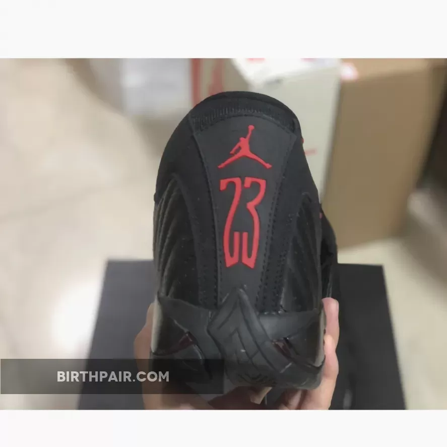 The Last Shot Jordan / Air Jordan 14 Retro 'Last Shot' AJ14 BLACK/VARSITY RED