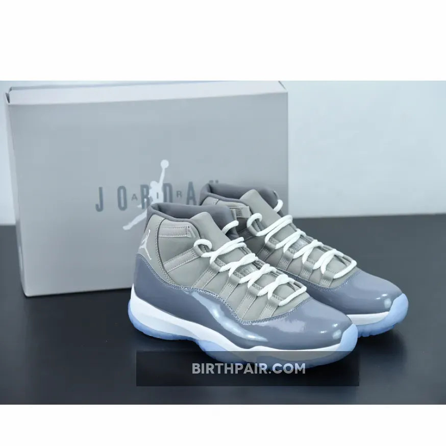 Air Jordan 11 Retro Medium Grey/White-Cool Grey AJ11 Jordan Release Date 2021