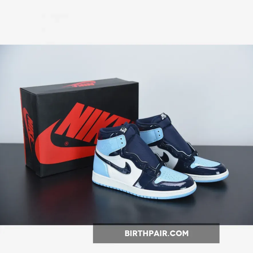Air Jordan 1 Retro High Og Blue Womens / Jordan 1 Retro High UNC Patent Blue Chill