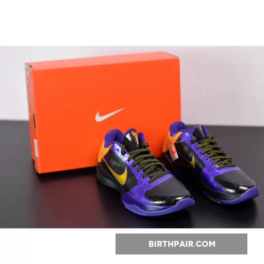 Kobe 5 Lakers / Nike Zoom Kobe 5 'Lakers Away' Black/De Sol-Varsity Purple