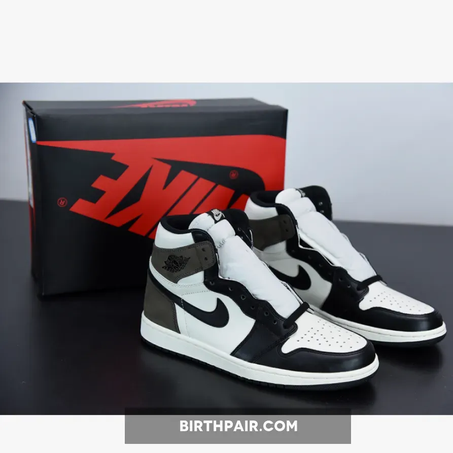 Nike Shoes Brown Air Jordan 1 High OG Sail/Dark Mocha-Black-Black