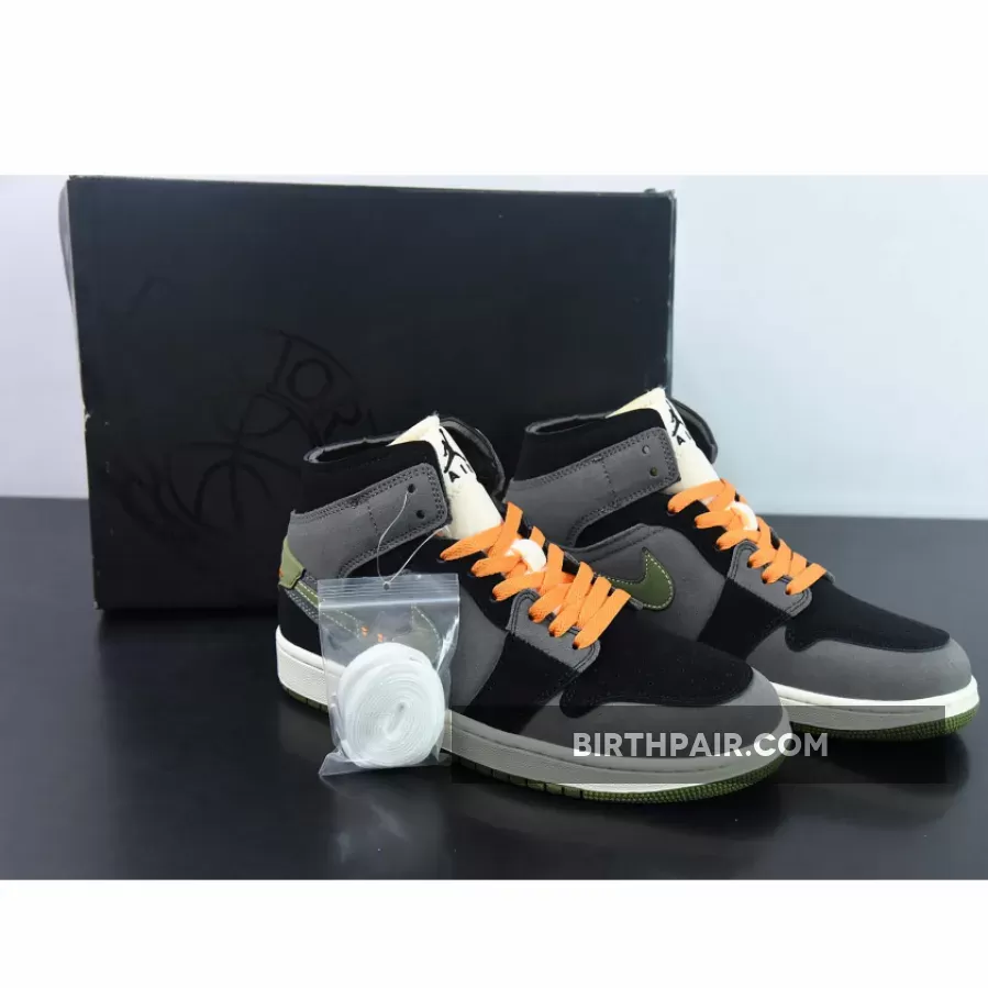 Aj 1 Mid Se Craft Air Jordan 1 Mid SE Craft 'Halloween' Black Light Olive