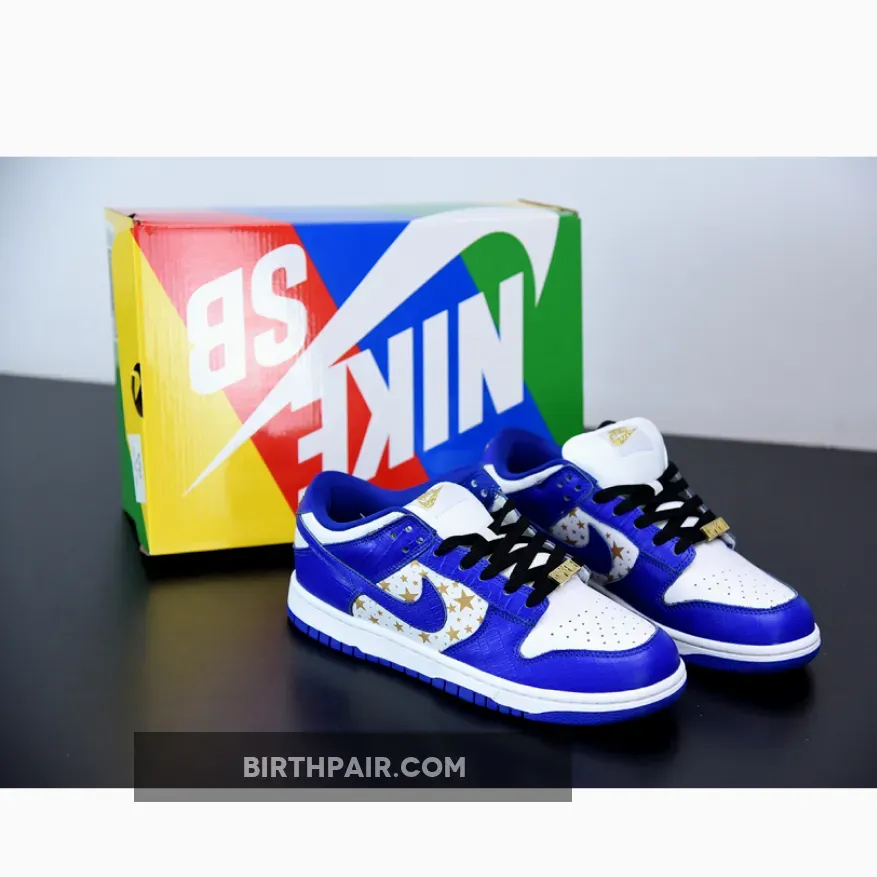Supreme x Nike SB Dunk Low Stars Hyper Blue Nike Supreme Sb DH3228-100